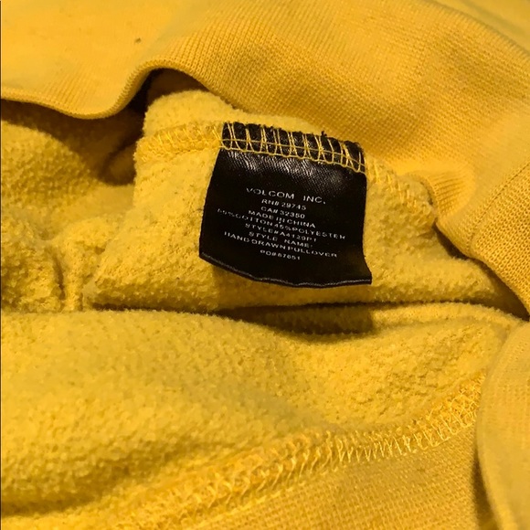 Vintage Volcom Stone sweatshirt yellow small - Picture 4 of 5
